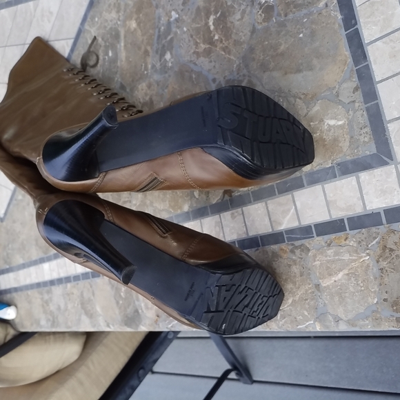 Stuart Weitzman Over The Knee Stiletto Lace-up Boots Size 7.5 - Picture 7 of 8